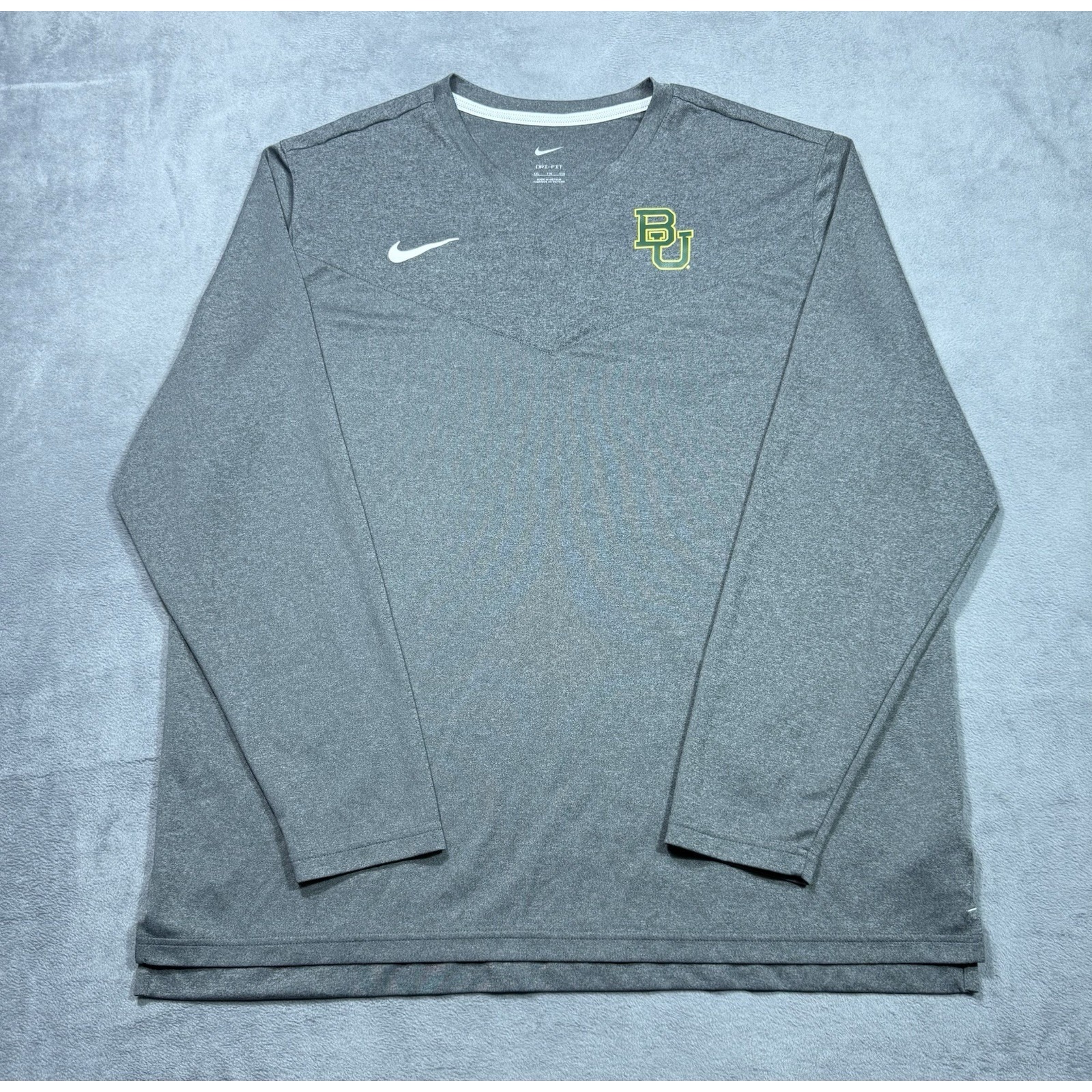 Baylor University Shirt Mens Xxl Nike On Field Dri-Fit Coach Bears Athletic
